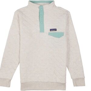 Patagonia Women’s Quilted Pullover XS in White/Green